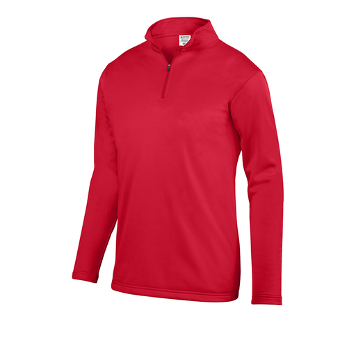 [FOLQFFRD-YS-LOGO2] Decker Youth FlexFleece 1/4 Zip (Youth S, Red, Logo 2)