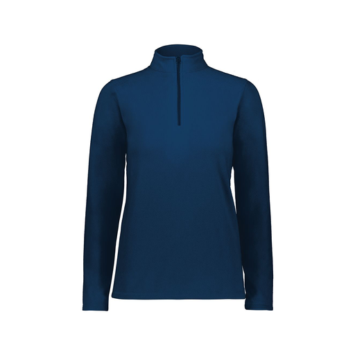 [6864.065.XS-LOGO3] Ladies MicroFleece 1/4 Zip Pullover (Female Adult XS, Navy, Logo 3)