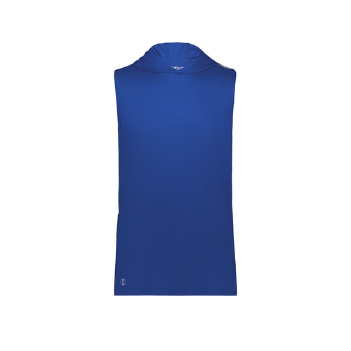 [222590.060.XS-LOGO2] Men's CoolDry Sleeveless Hoodie (Adult XS, Royal, Logo 2)