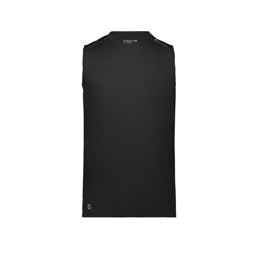 [222593.080.S-LOGO3] Men's CoolDry TankTop (Adult S, Black, Logo 3)