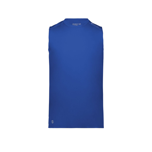 [222593.060.S-LOGO3] Men's CoolDry TankTop (Adult S, Royal, Logo 3)