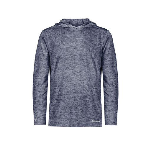 [FOLHCGNV-AS-LOGO3] Decker Men's Charge Hoodie (Adult S, Navy, Logo 3)