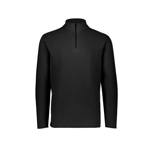 [6863.080.XS-LOGO3] Men's MicroFleece 1/4 Zip Pullover (Adult XS, Black, Logo 3)