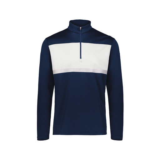 [222691.301.S-LOGO2] Youth Bold 1/4 Zip Pullover (Youth S, Navy, Logo 2)