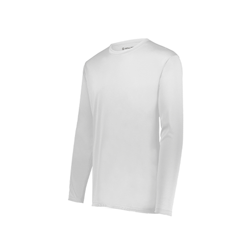 [222822.005.XS-LOGO2] Men's LS Smooth Sport Shirt (Adult XS, White, Logo 2)