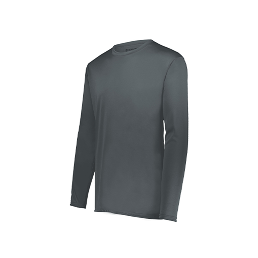 [222822.059.XS-LOGO1] Men's LS Smooth Sport Shirt (Adult XS, Gray, Logo 1)