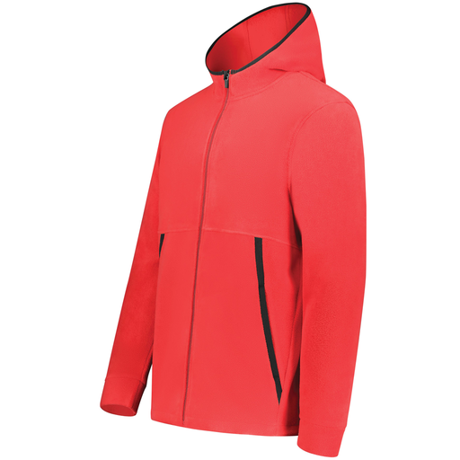 [6858.083.XS-LOGO1] Men's Chill Full Zip Fleece (Adult XS, Red, Logo 1)