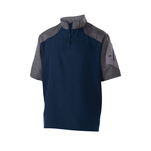 [229545.H03.XS-LOGO2] Men's Raider SS Pullover (Adult XS, Navy, Logo 2)