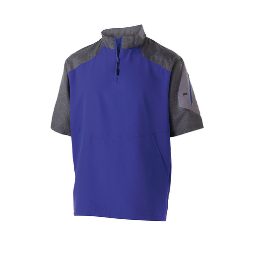 [229545.H68.XS-LOGO1] Men's Raider SS Pullover (Adult XS, Purple, Logo 1)