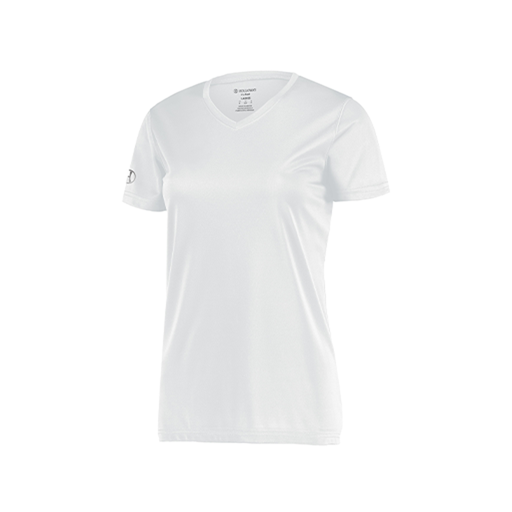 [222820.005.S-LOGO1] Ladies Movement Dri Fit Shirt (Female Adult S, White, Logo 1)