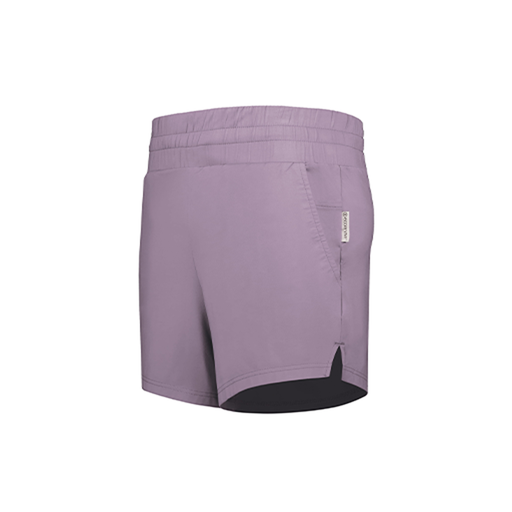 [223704.J63.XS-LOGO3] LADIES VENTURA SOFT KNIT SHORTS (Female Adult XS, Purple, Logo 3)