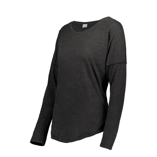 [FTLCUBBK-FAXS-LOGO3] Decker Women's Tri-Blend T-Shirt - Long Sleeve (Female Adult XS, Black, Logo 3)